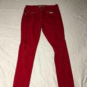 Brand: Masoi denim jeans, Size: 5,  Color: Red